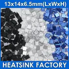 10 шт., Алюминиевые охлаждающие радиаторы 13 мм x 14 мм x 6,5 мм