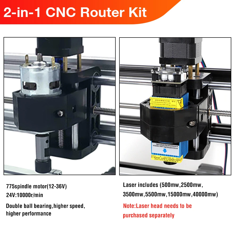 CNC 3018 Pro 2 в 1 деревообрабатывающий гравировальный станок и лазерный DIY Мини 3 оси Pcb