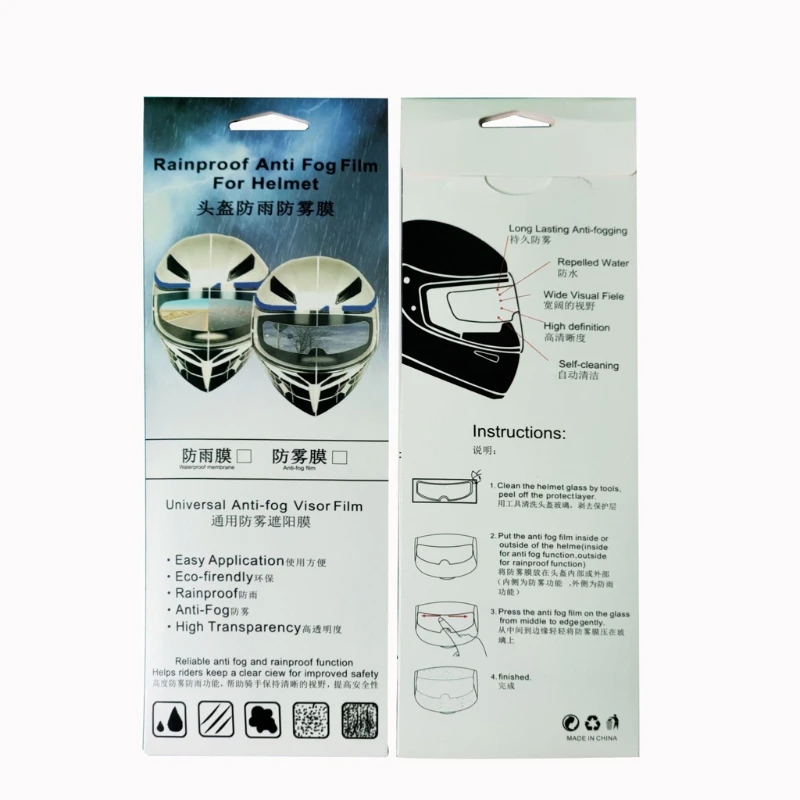 

Helmet Clear Anti-rain Anti-fog Film Universal Lens Film For Motorcycle Accesso