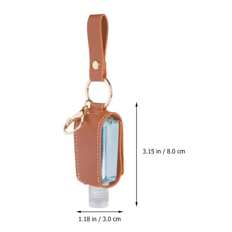 

2pcs Disinfectant Empty Refillable Soap 30ml Bottle Cover Sub-packing Bottle Holder Liquid Bottle Case