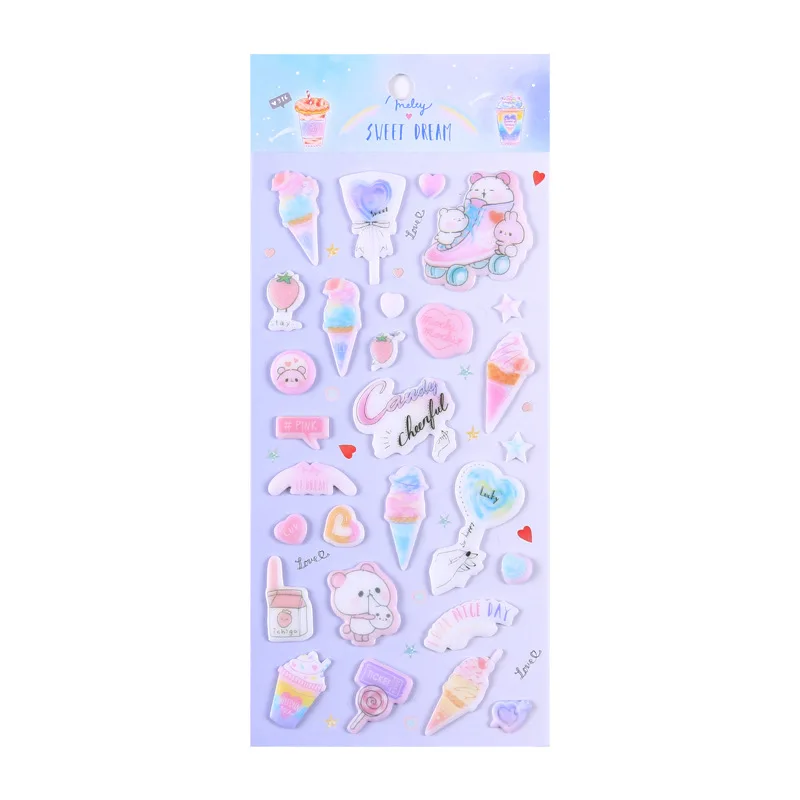 Девушка Желе коровы пуля журнал 3D Декоративные наклейки Скрапбукинг палочка