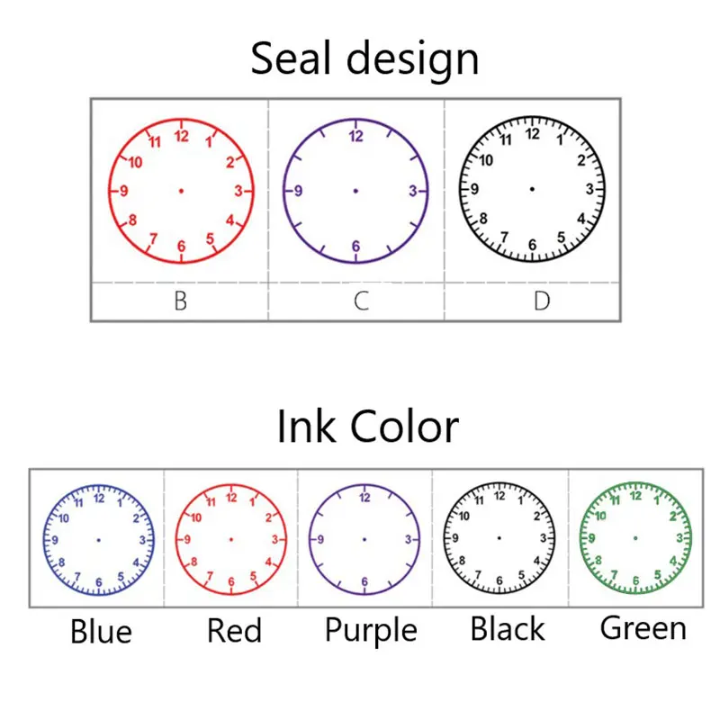 

30mm diameter, new, 1pc Learning recognition teaching stamp, watch face, elementary school stamps, children's toys,