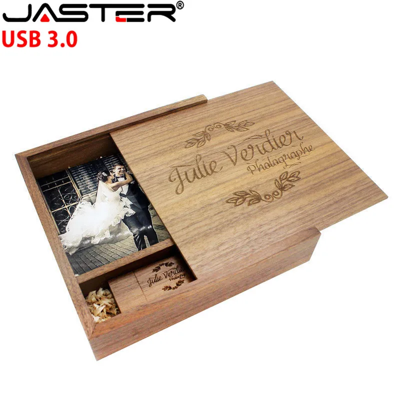 Бесплатный Логотип Деревянный флеш накопитель USB 3 0 ГБ 4 8 16 32G 64GB 128G свадебный