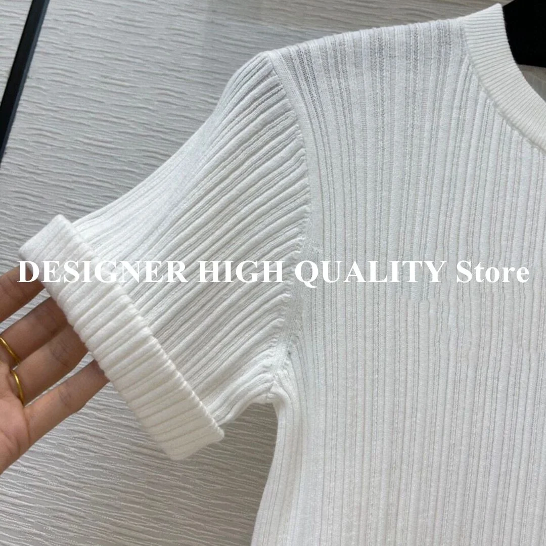 Женская трикотажная футболка с круглым вырезом на пуговицах лето | одежда