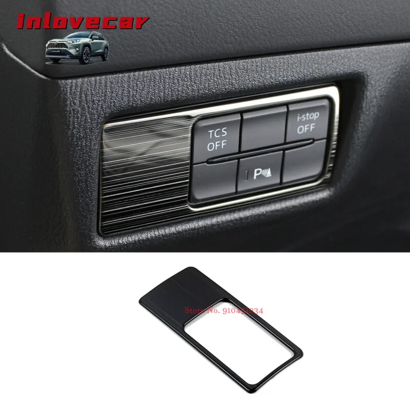 

For Mazda CX-5 CX5 2017-2020 Car Head Lamp Light Switch Headlight Adjustment Knob Panel Control Protective Trim Car Styling