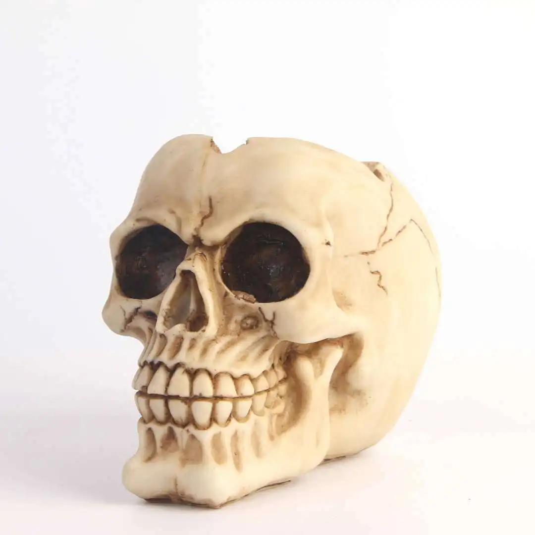

Concrete Ashtray Skeleton Resin Crafts Home Furnishings Silicone Molds 3D Skull Halloween Decoration Cement Clay Mould