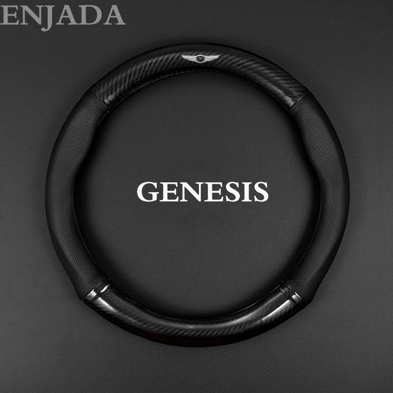 anti slip car steering wheel cover for genesis g70 g80 g90 gv80 2017 2018 2019 2020 2021 2022 automotive interior accessories free global shipping
