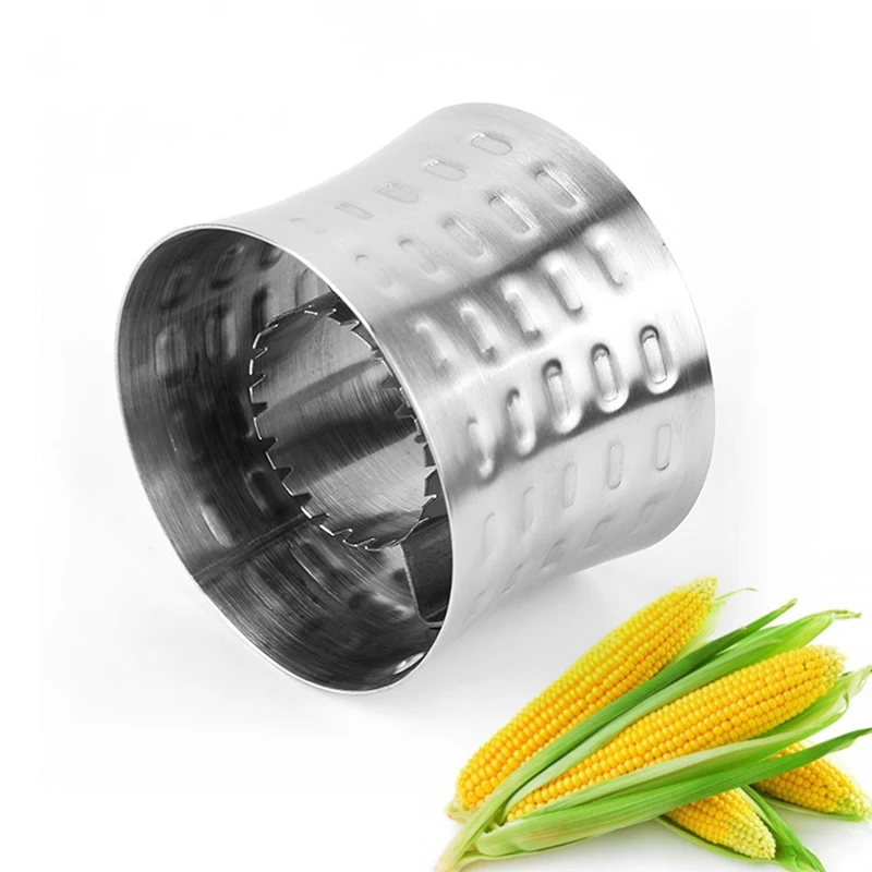 

1PCS 304 Stainless Steel Corn Grinder, Convenient Manual Corn Grinder for Household Kitchen, Corn Kernel Rotary Deparator
