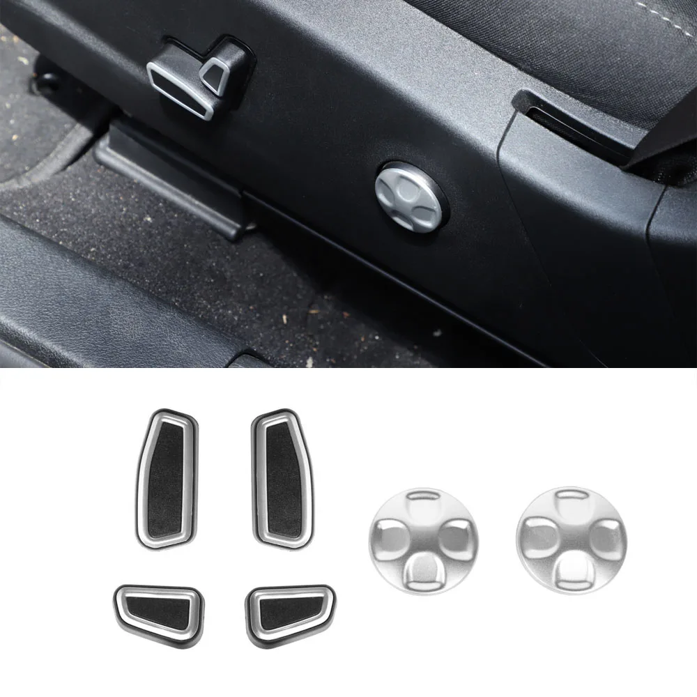 

For Dodge Charger 2015 Up Car Electrical Seat Adjust Button Switch Decoration Cover Cap Trim New ABS Car Accessories Styling
