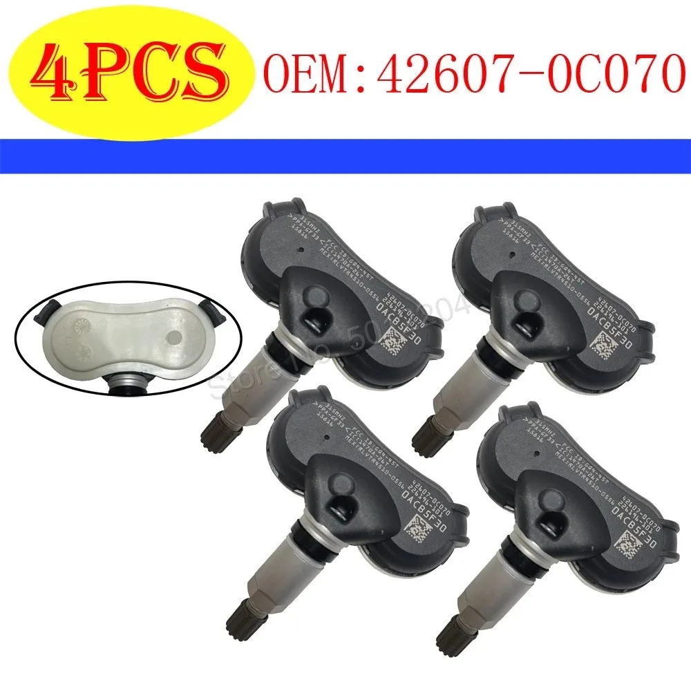 

Датчик давления в шинах TPMS для TOYOTA SIENNA 2008-2018, TUNDRA SENQUOIA 315 МГц, датчик давления в шинах TOYOTA 42607-0C080 42607-0C070 42607-0C040