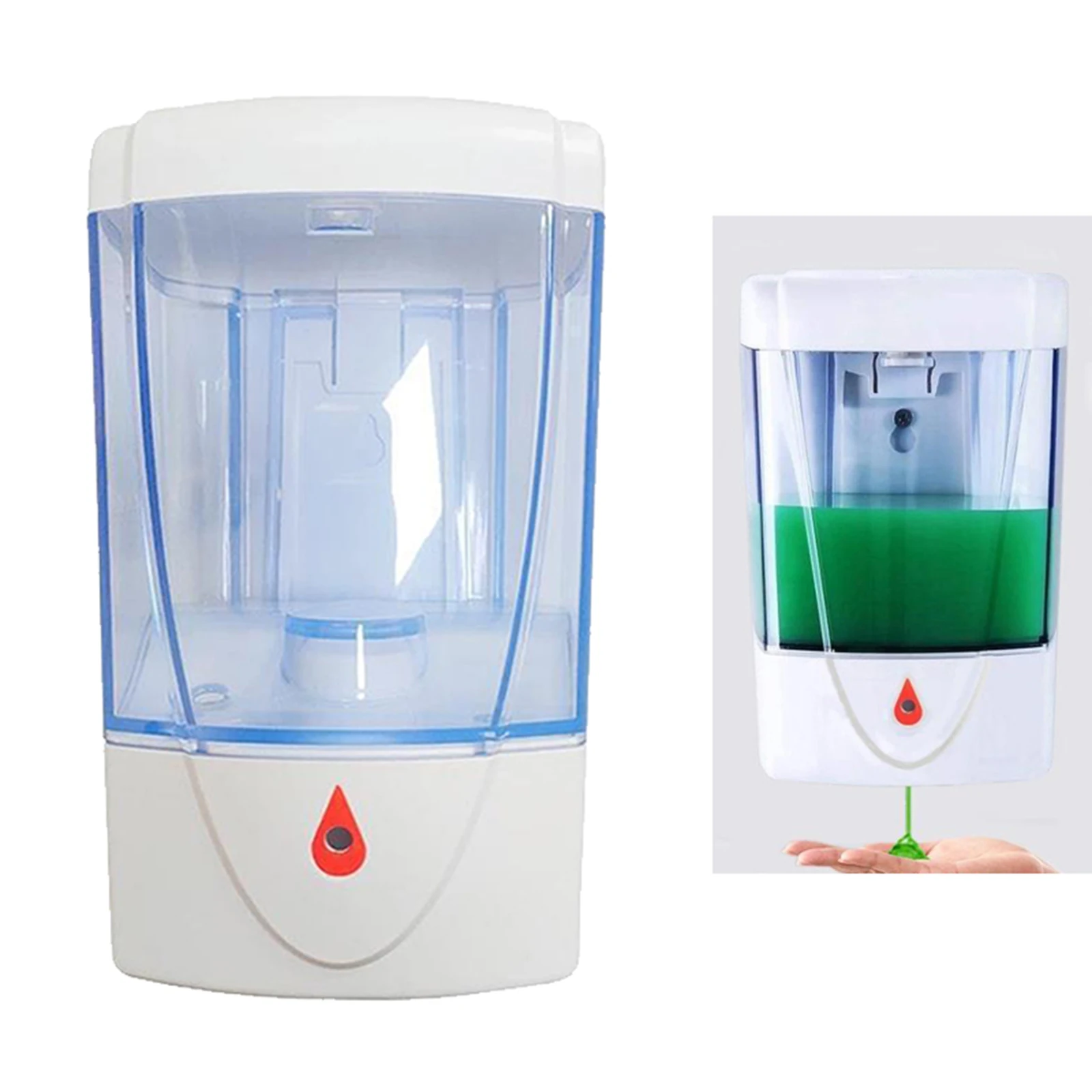 

700mL Touchless Automatic Soap Dispenser Wall-Mounted Infrared Sensor Soap Shampoo Dispenser for Kitchen Bathroom Office