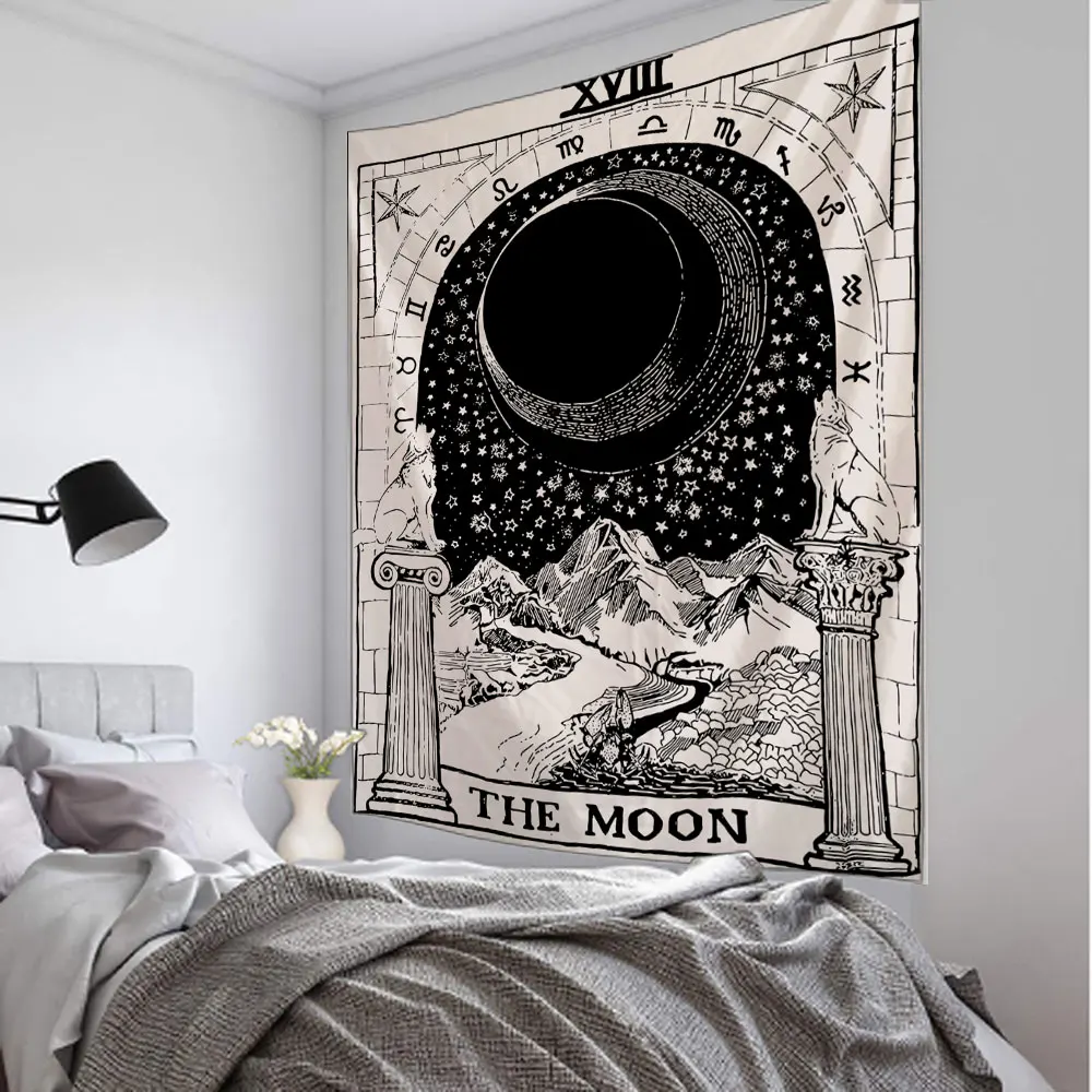 

Tarot Twelve ConstellationsTapestry Wall Hanging Boho Decor Wall Cloth Tapestries Psychedelic Hippie Tapestry Mandala Wall Carpe