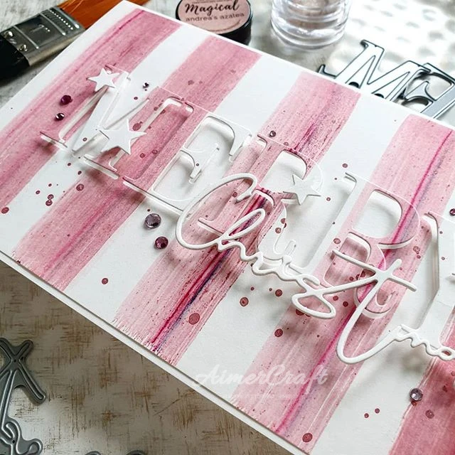 Рождественские металлические режущие штампы трафарет для скрапбукинга сделай