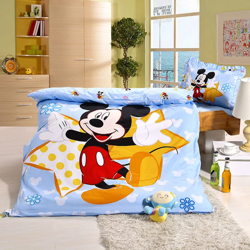 Детские кроватки disney, комплект из 3 предметов, мультяшный пододеяльник принцессы Софии Маккуин с изображением Минни Микки Мауса, детская кроватка, 60x120 см