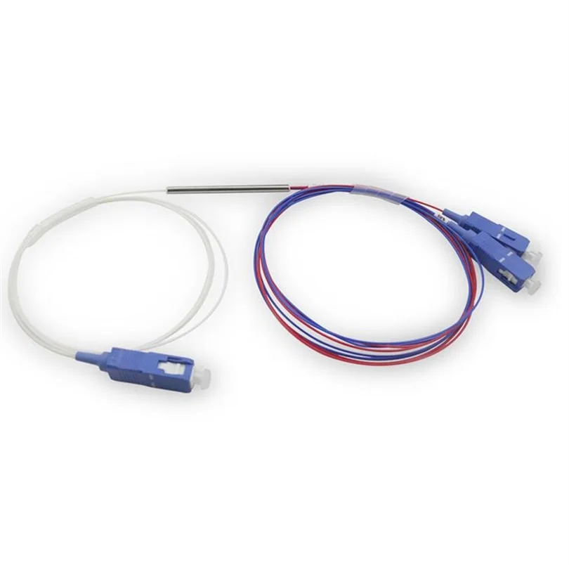 10 шт. сплиттер SC FBT FTTH одномодовая стальная труба UPC оптоволоконный 1X2 мини высокое
