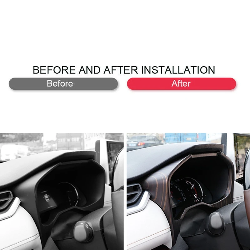 Декоративная рамка для приборной панели из АБС пластика под дерево