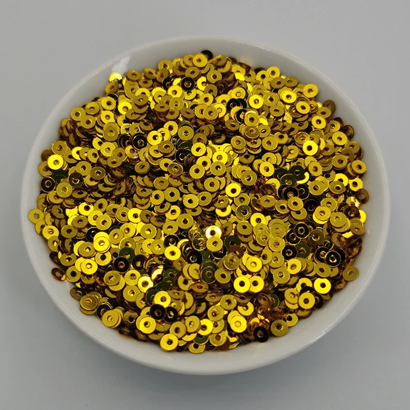 Пайетки 3 мм отделка плоские круглые пайетки из ПВХ блестки россыпью для шитья