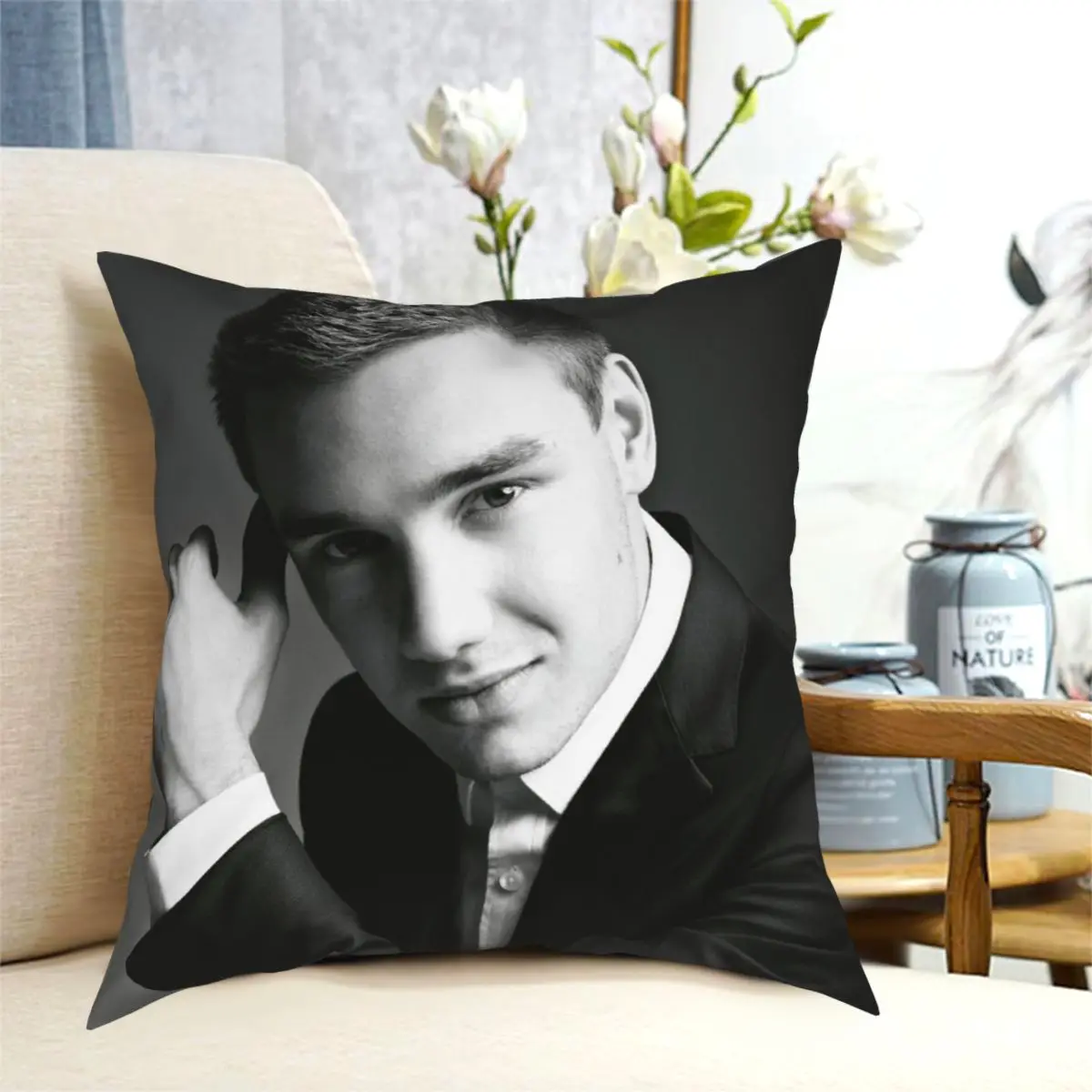

Liam Payne One Direction Cushions for Sofa Vintage Pillowcase Decorative Throw Pillows Cover floor pillow for sofa home