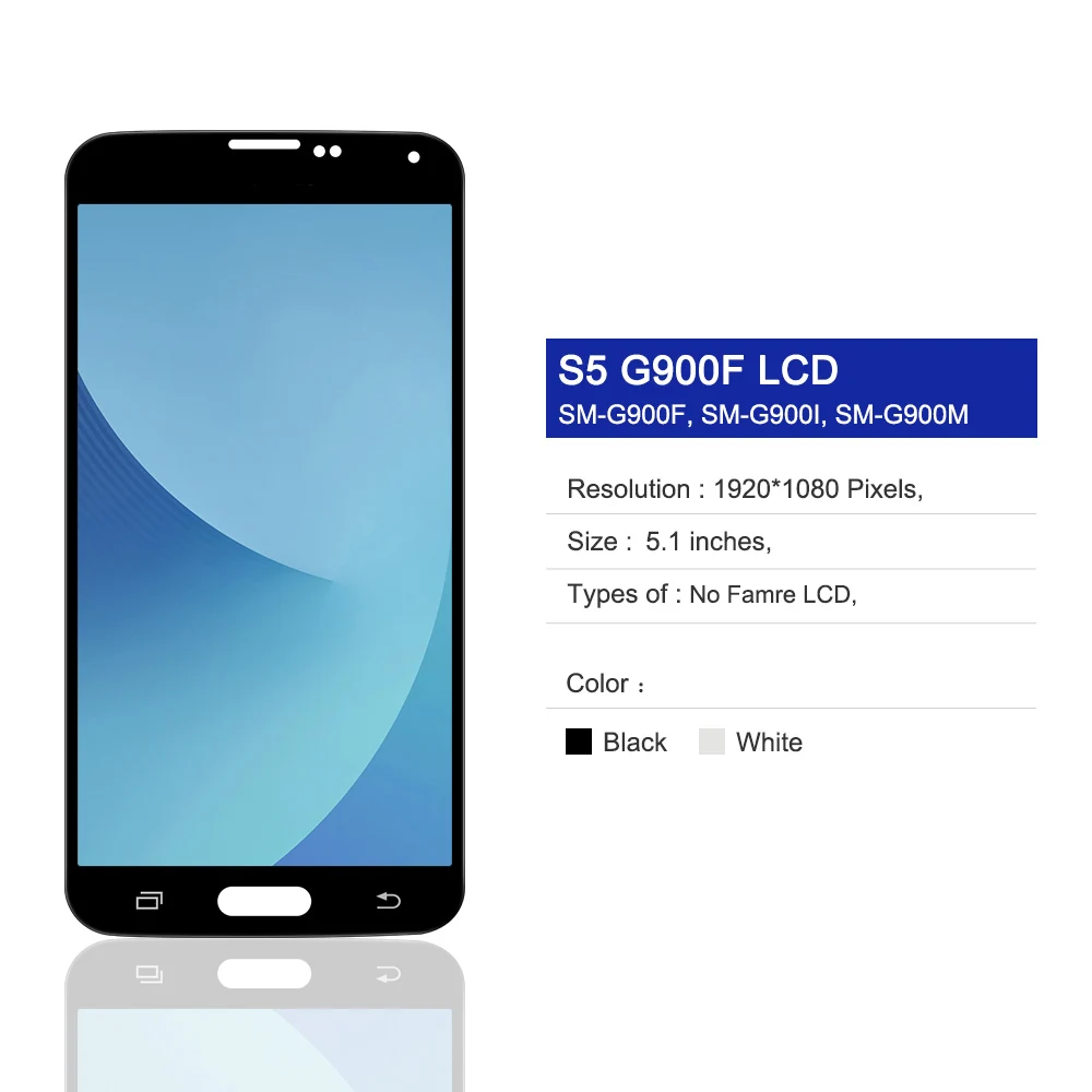 100% протестированный TFT для Samsung Galaxy S5 ЖК дисплей с сенсорным экраном дигитайзер