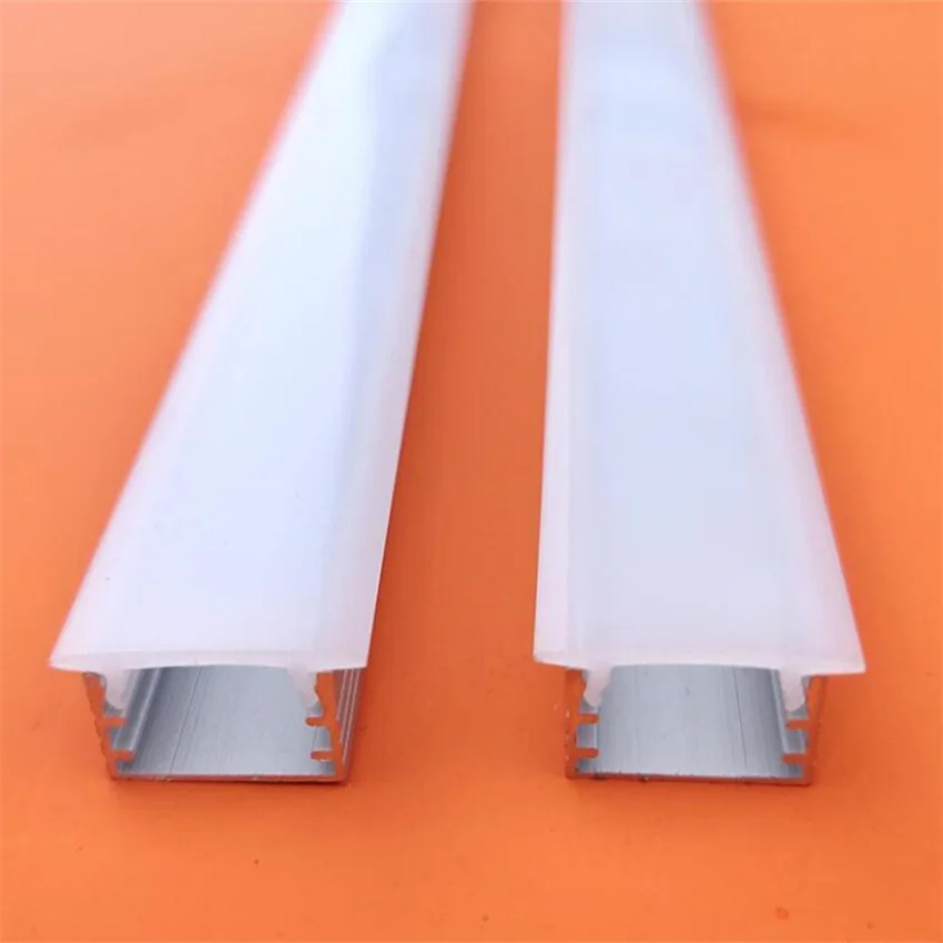 

Free Shipping Recessed Linear Led Aluminium Housing Profile With Plastic End Caps And Mounting Clips 2M/Pcs