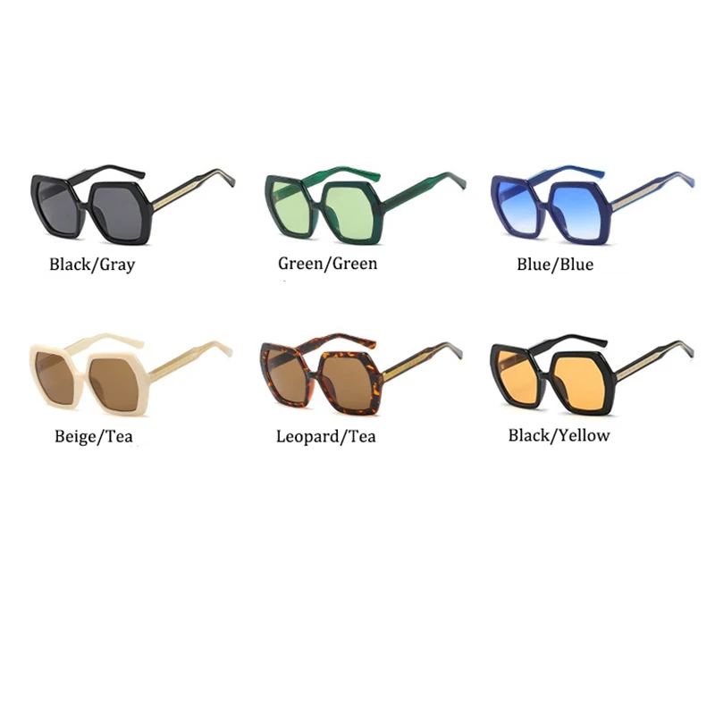 

Oversized trend Sunglasses Women Luxury Brand square Sunglasses For Female 2020 New black ladies glasses for female Oculos