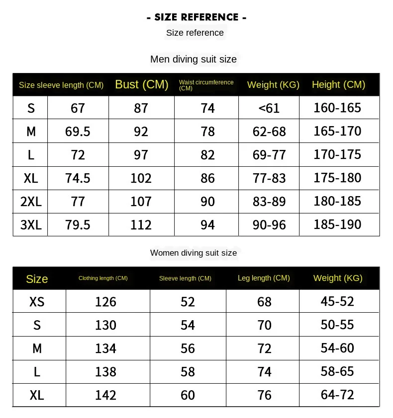 Гидрокостюм Мужской 5 мм Женский гидрокостюм для подводного плавания