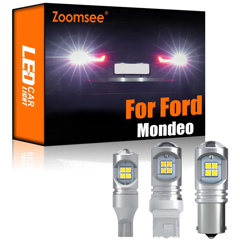 

Zoomsee; Комплект из 2 предметов, белая обратный светодиодный для Ford Mondeo 3 Mk4 Mk IV 2006-2012 Canbus внешний резервный без ошибок задние лампы светильник ко...