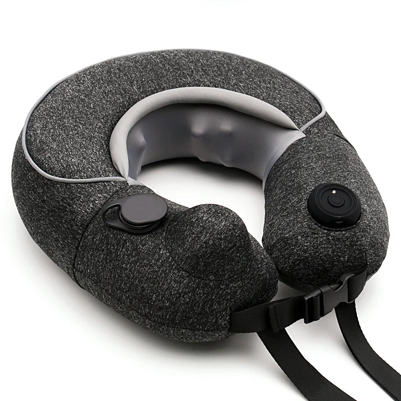 Электрическая Массажная подушка для шеи подголовник дорожная терапевтическая