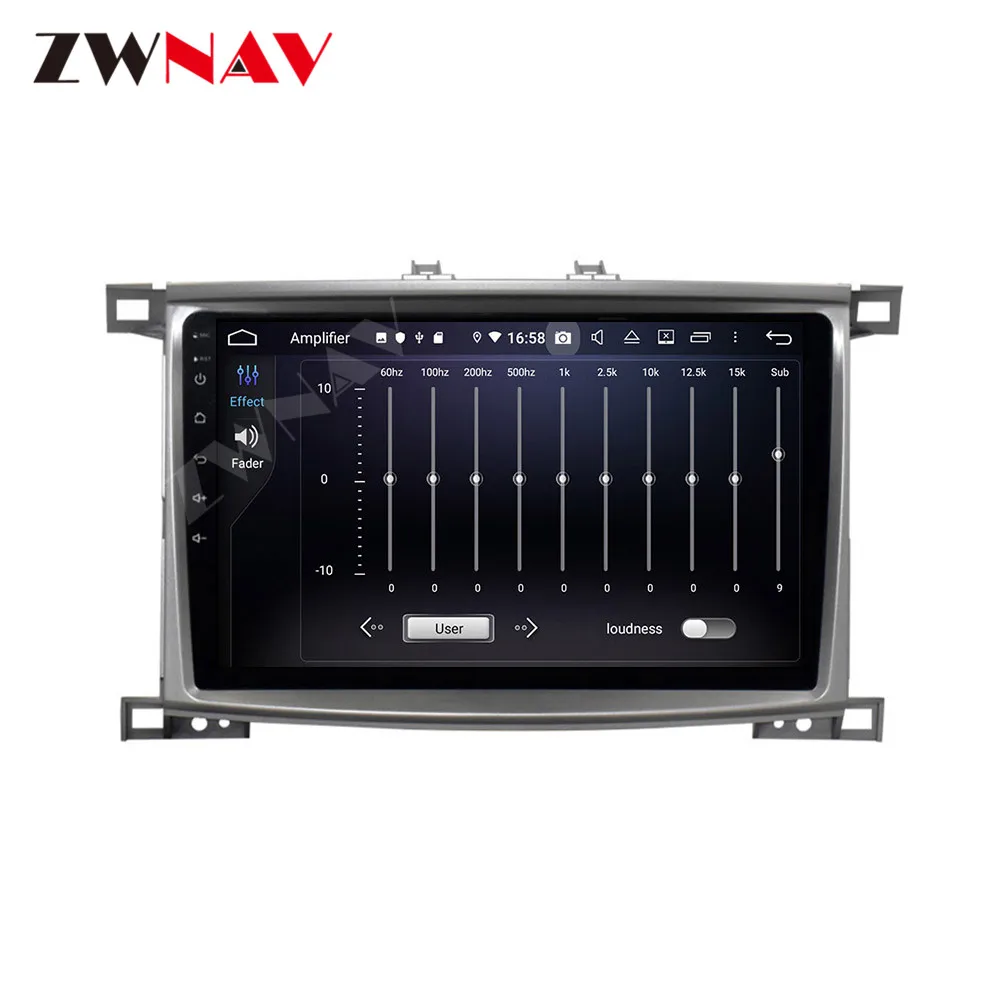 Мультимедийный плеер Navi Audio для Toyota Land Cruiser LC 100 2005 2007 Android IPS экран PX6 DSP без DVD GPS головное устройство