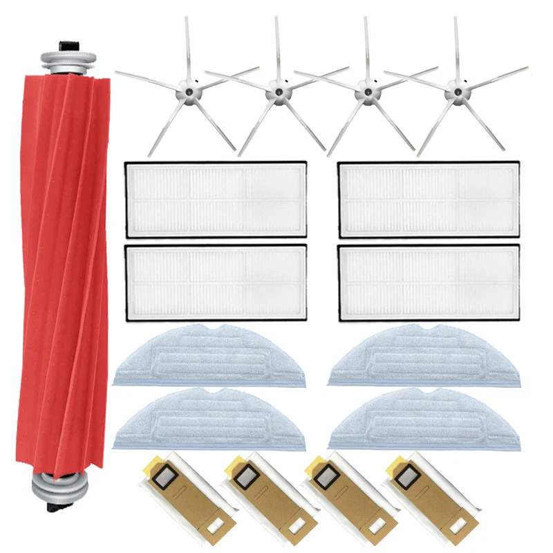 

Main Side Brush HEPA Filter Washable Mop Cloths Dust Bag For xiaomi Roborock T7 T7S Plus S7 Vacuum Cleaner Accessories