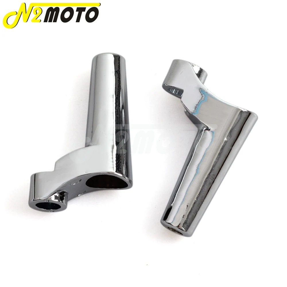 1 пара хромированный мотоциклетный кронштейн для переднего сигнала поворота Harley