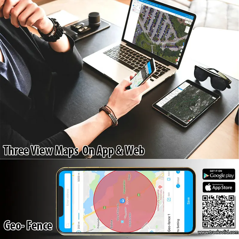 Портативный мини-GPS-трекер Qbit с защитой от кражи GPS-трекером и SMS-локатором для