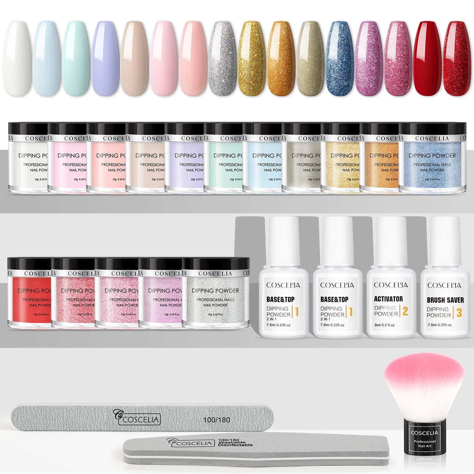 Набор пудры для ногтей натуральный сухой стойкий маникюрный набор инструменты