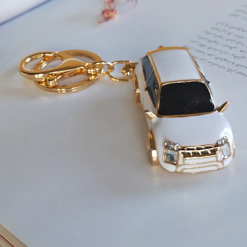 Горячая Распродажа Хрустальный автомобильный брелок новинка металлический для