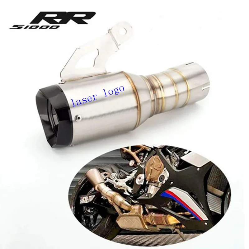 

Motorcycle modified S1000RR exhaust pipe muffler and middle link pipe FOR S1000 S1000RR 2019-2021Years exhaust pipe