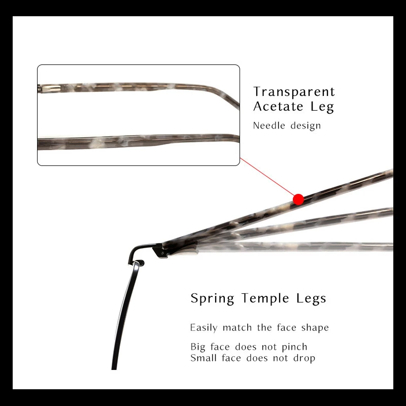 Ретро мужские оправы для очков два моста квадратная оправа Весенняя петля