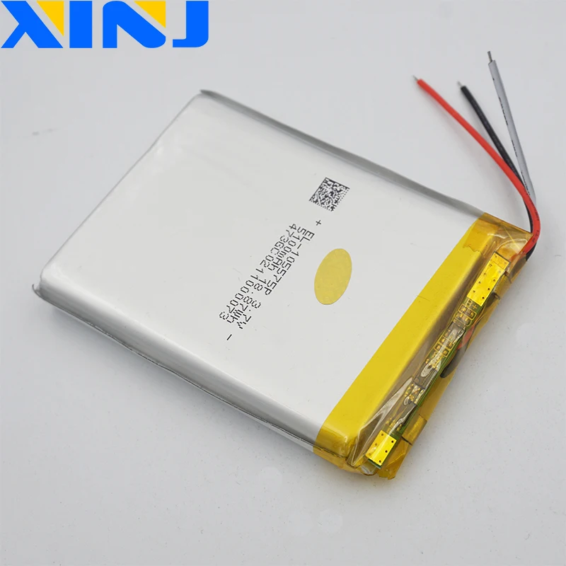 XINJ 3,7 V 5100mAh 3 провода для термистора литий-полимерный аккумулятор 105575 для power bank электронная книга планшет MID psp DIY планшет