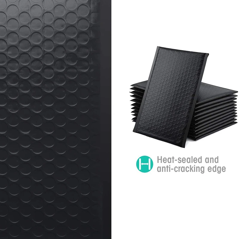 

25 Pcs Co-Extrusion Film Bubble Bag, Waterproof Envelope Bag, Thickened Packaging Bag, Express Bag, Mail Bag(Black)