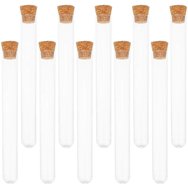 

30pcs Transparent Storage Test Tubes Multi-functional Test Tubes with Cork