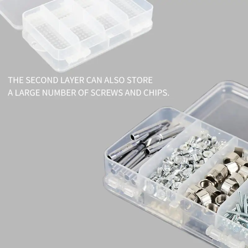 Skill Manufacture 6 Grids Small Parts Container Case Mobile Phone Accessories Multifunction Portable Screws Organizer Box | Инструменты