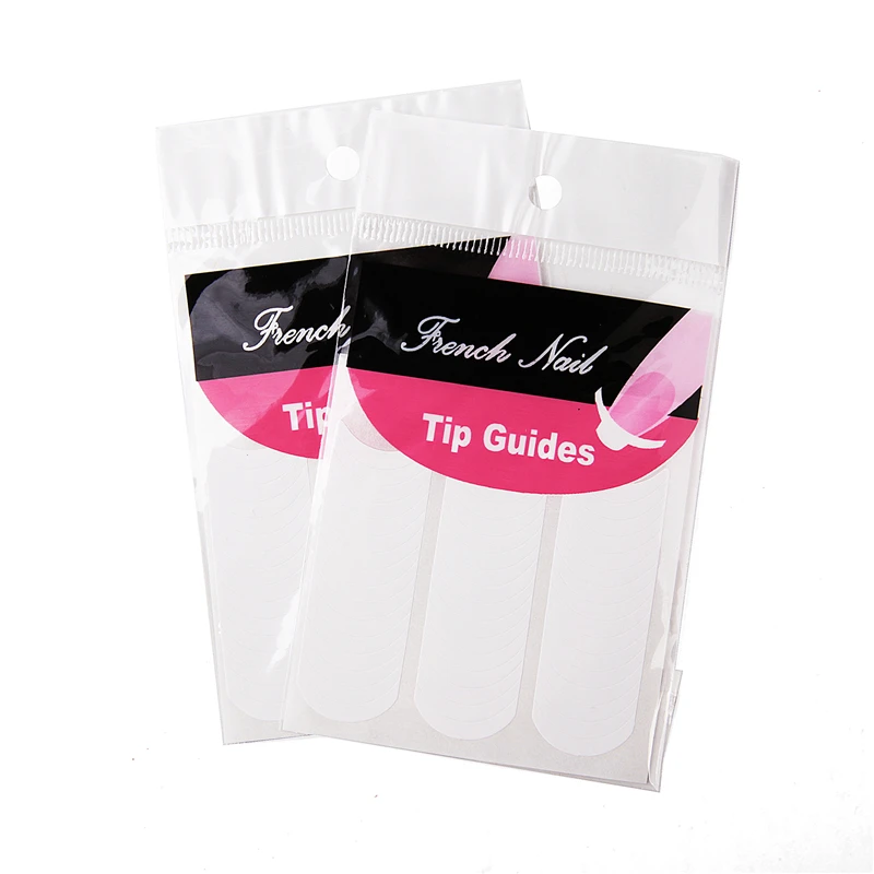 

White French Style Smile Nail Stickers Manicure Strip Nail Art Form Finger Tip Guides Water Transfer Sticker DIY Line Tips Decal