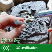 Набор юного палеонтолога: скелет динозавра или мамонта, который нужно извлечь из камня и собрать#2