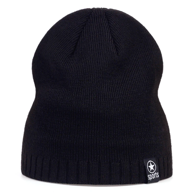 Модные зимние теплые шапки-бини шапки акриловые шапочки вязаная шапка в стиле