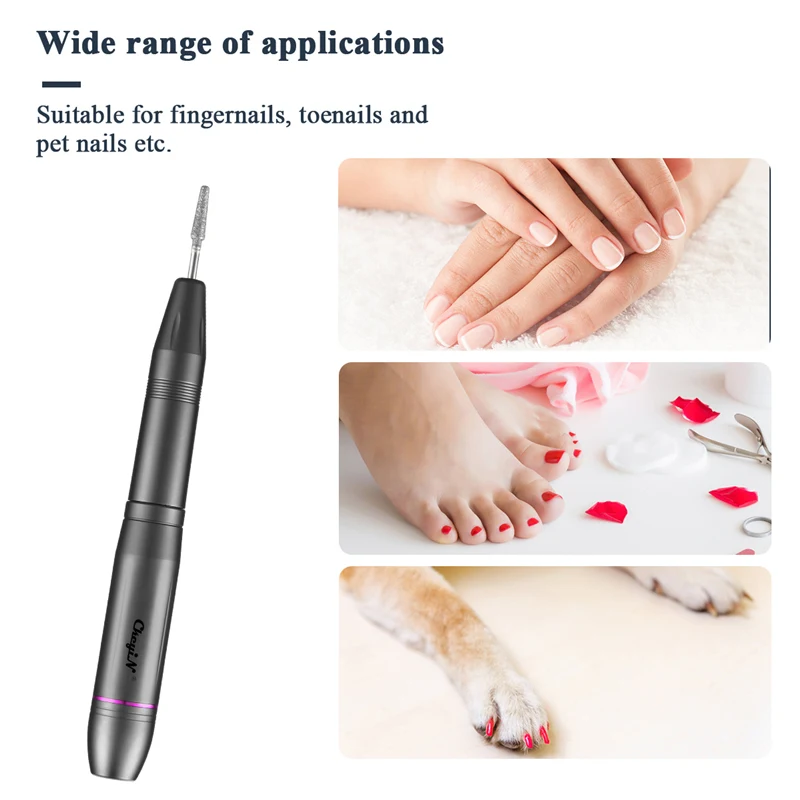 

CkeyiN Electric Nail Drill Bit Milling Cutter 18000 RPM Gel Polish Grinding Nail Art Tool Pedicure Manicure Accessories 50
