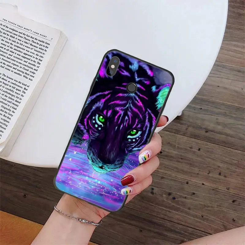 

Animal Tiger Lion Art Painting Phone Case For Xiaomi Redmi Note7 Pro Note8 Pro 8T Note9 9S Redmi8 8A Note10 9C