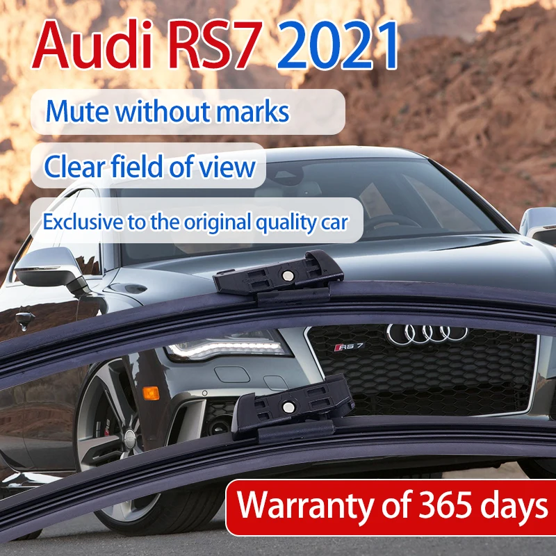 

ShangKeWen Car Boneless Silicone Windshield Wipers Blade For Audi RS7 2021 Universal Noise Reduction Soft Wiper Audi Accessori
