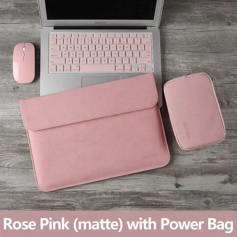 H Rose Pink Set 13,3 дюймов новая сумка для ноутбука Macbook air 13 рукав a1932 чехол для ноутбука funda Mac Pro 13 a1708 retina водонепроницаемый матовый чехол - Цвет: H Rose Pink Set