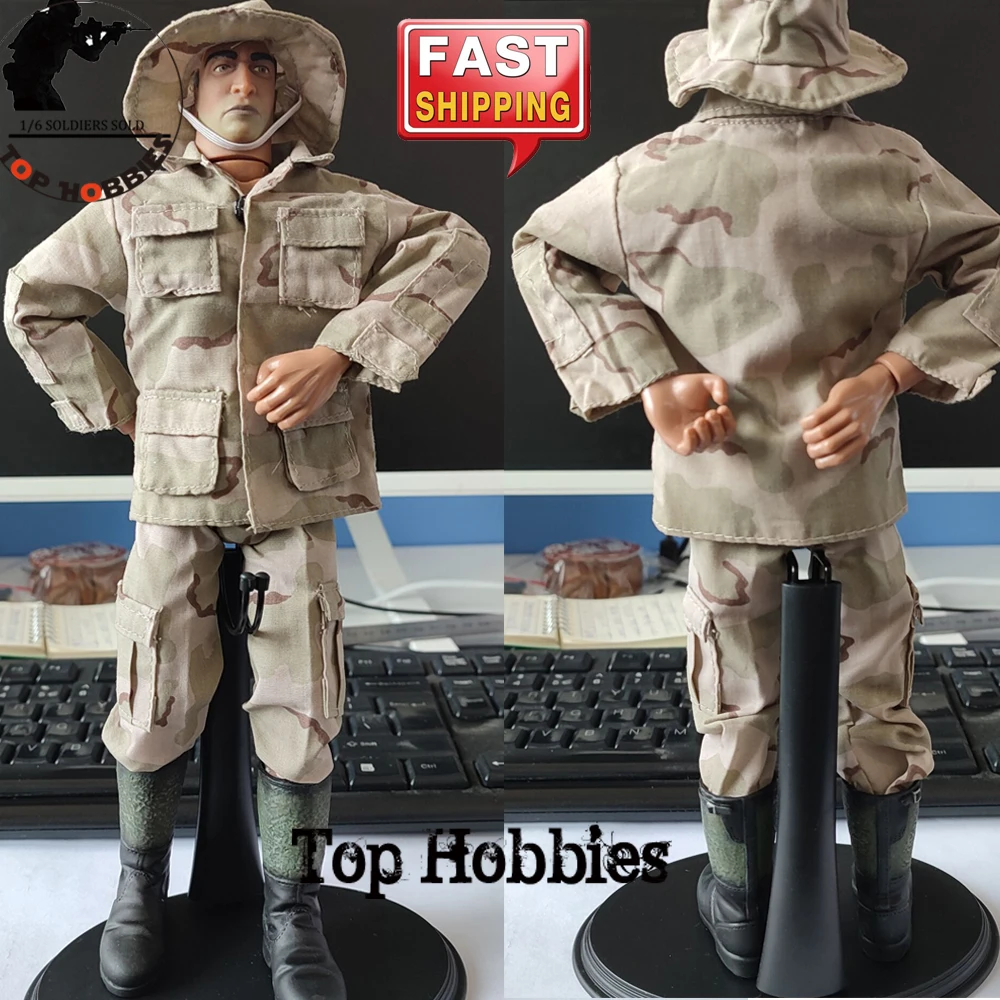 1/6 Scale Uniforms Accessories Female Clothes desert Camo Bonnie Hat Soldier set For 12 "Military Male Action Figure Body