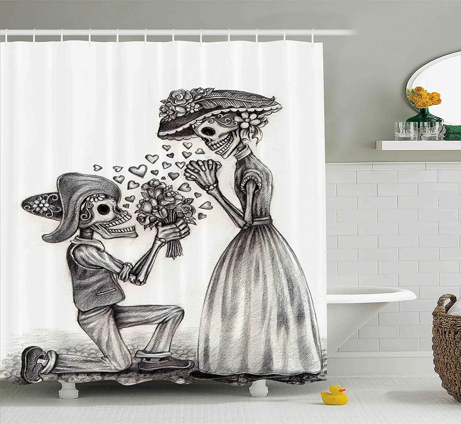 День мертвых Декор занавеска для душа предложение до конца жизни сделать нас на