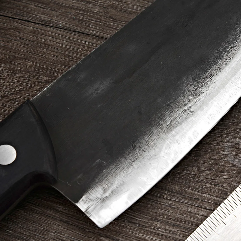 Высокоуглеродистая сталь 8 дюймов кухонный шеф-нож ручной работы Qing в китайском